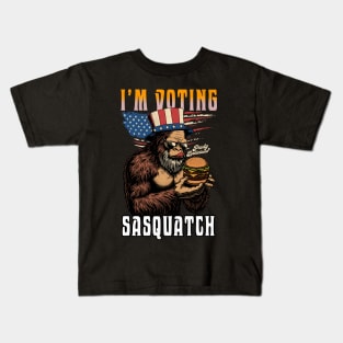 I'm Voting Bigfoot 2024 Kids T-Shirt